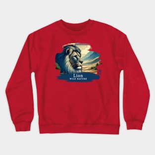 Lion - WILD NATURE - LION -4 Crewneck Sweatshirt